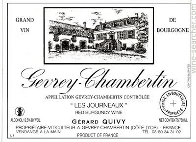 (image for) Gerard Quivy CHAPELLE CHAMBERTIN 2005